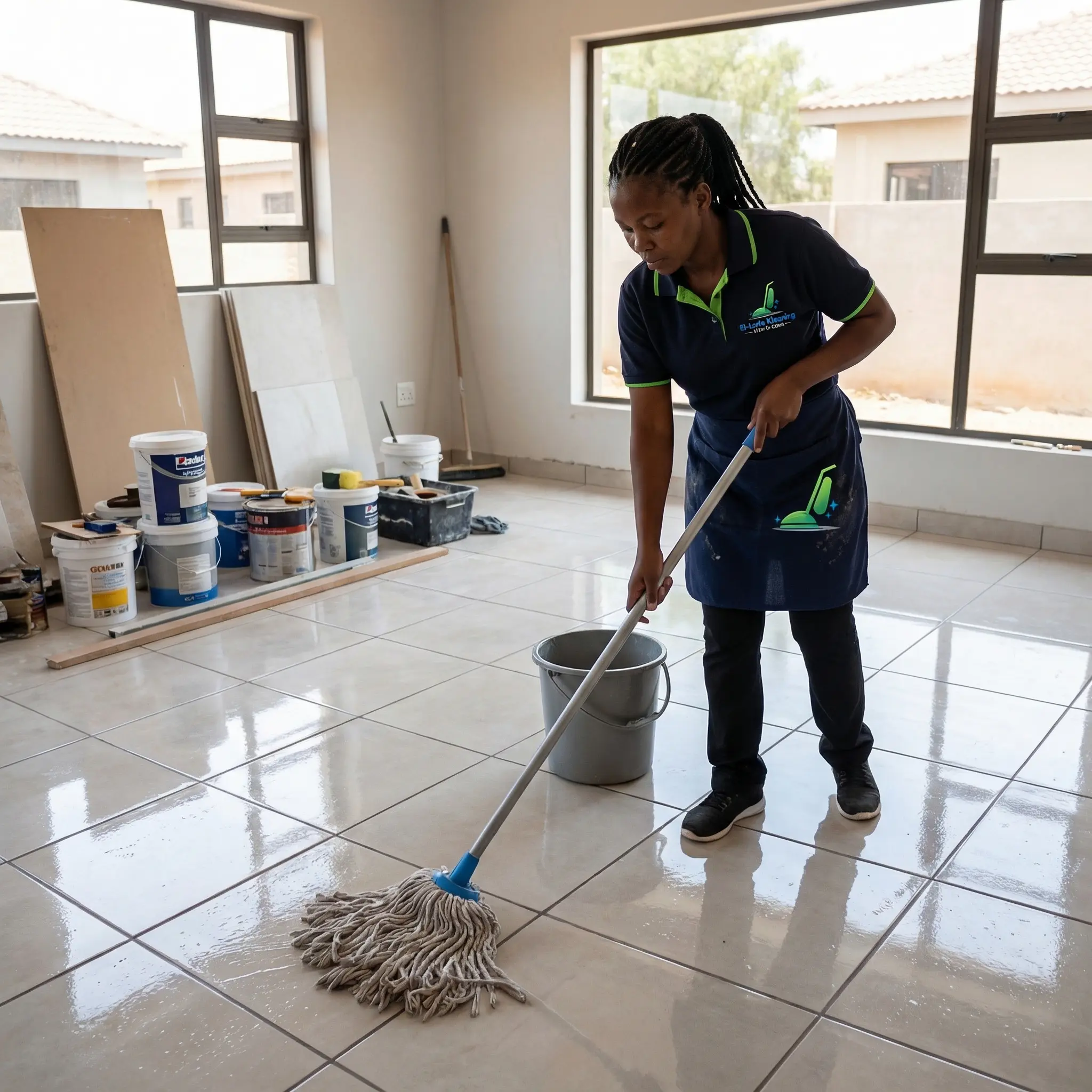 Professional cleaning team